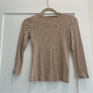 Vince Striped Linen Tee